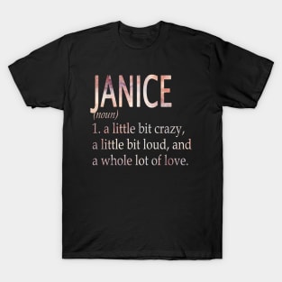 Janice Girl Name Definition T-Shirt